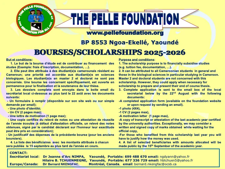 Official call for applications, 2025–2026